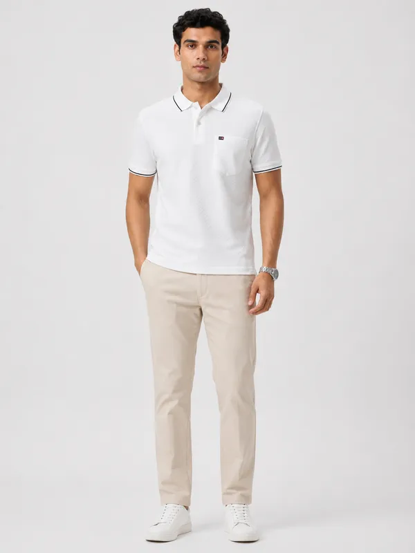 White_Roman_Knit_Tipped_Polo_T-Shirt