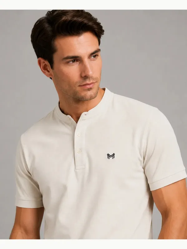 Off_White_Classic_Henley_Collar_T-Shirt_For_Men