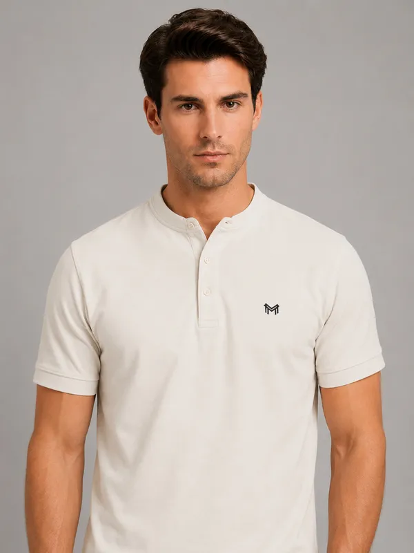 Off_White_Classic_Henley_Collar_T-Shirt_For_Men