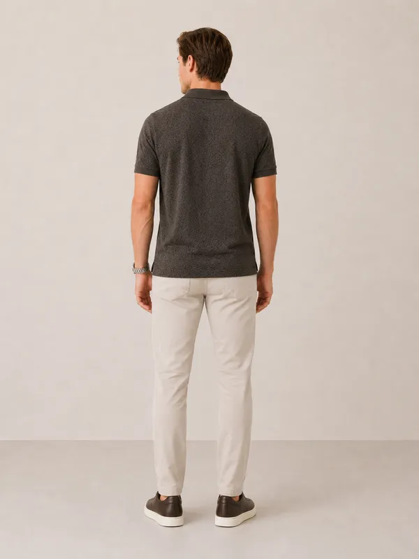 Charcoal_Cheetah_Knit_Polo_With_Zip_T-Shirt_For_Men
