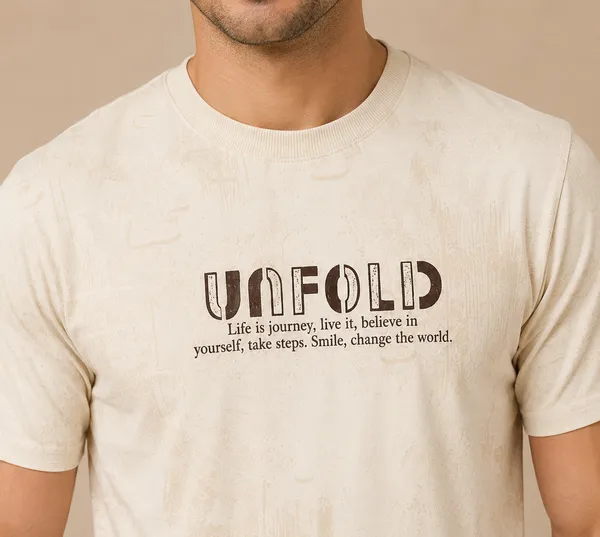 Cream_Allover_Printed_Round_Neck_T-Shirt_For_Men