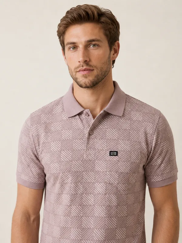 Mauve_Pulse_Grid_Textured_Polo_T-Shirt_For_Men
