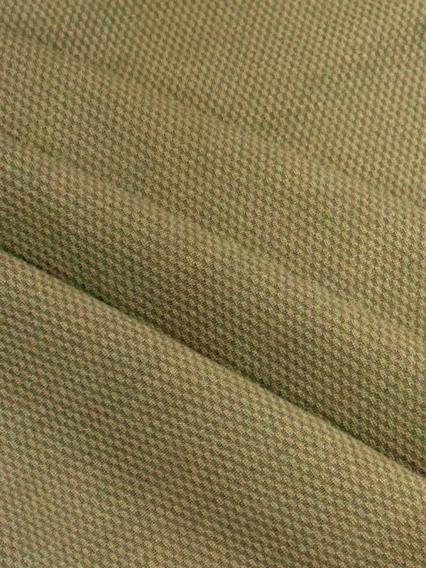 Olive_Green_Dobby_Textured_Polo_T-Shirt_For_Men