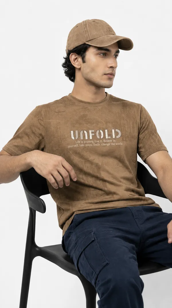 Brown_Allover_Printed_Round_Neck_T-Shirt_For_Men