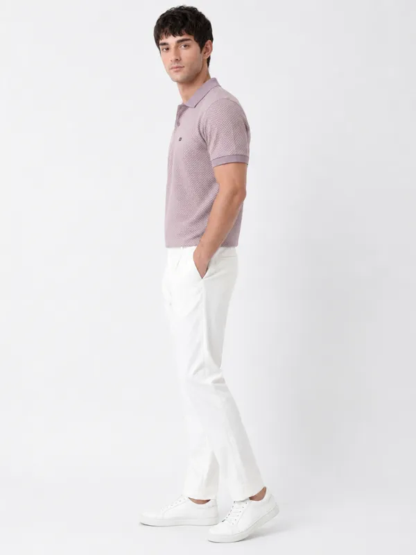 Pink_Arrowhead_Textured_Polo_T-Shirt_For_Men
