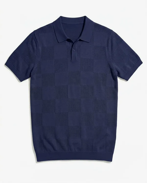 Midnight_Blue_Checks_Textured_Knitted_Polo