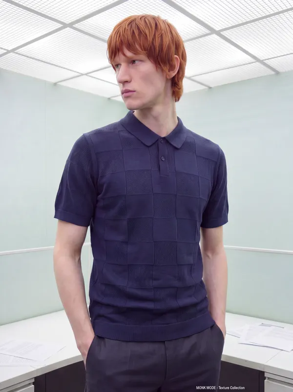 Midnight_Blue_Checks_Textured_Knitted_Polo