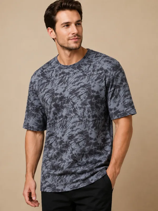 Space_Blue_Tie-Dye_Oversized_T-Shirt_For_Men