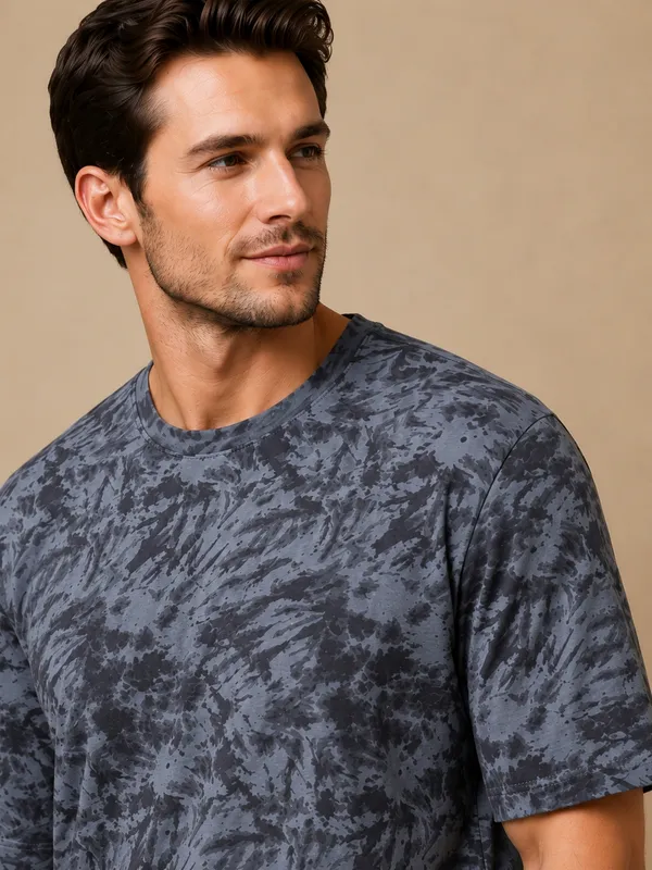Space_Blue_Tie-Dye_Oversized_T-Shirt_For_Men