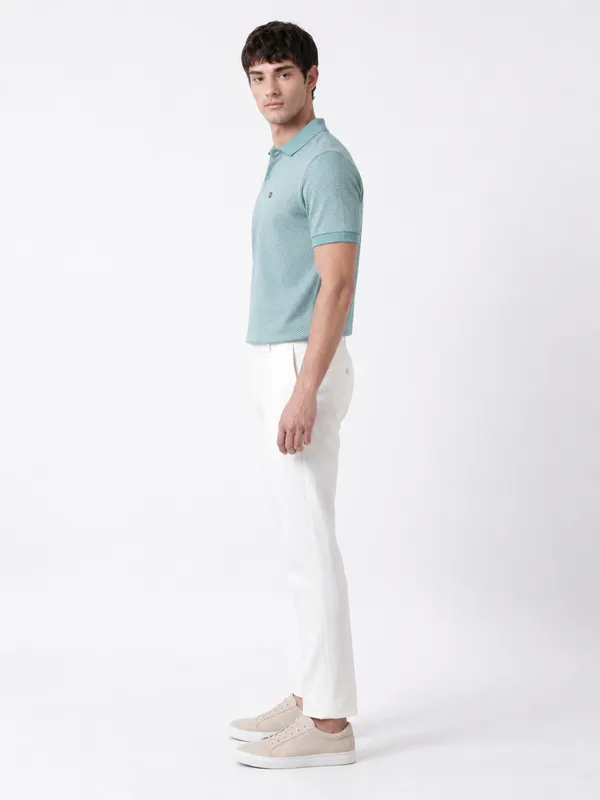 Mint_Green_Arrowhead_Textured_Polo_T-Shirt_For_Men