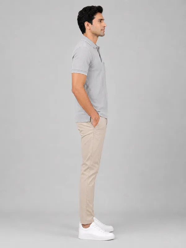 Grey_Pillar_Jacquard_Zipper_Polo_T-Shirt