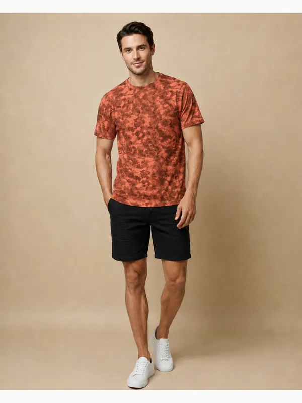 Orange_Tie-Dye_Oversized_T-Shirt_For_Men