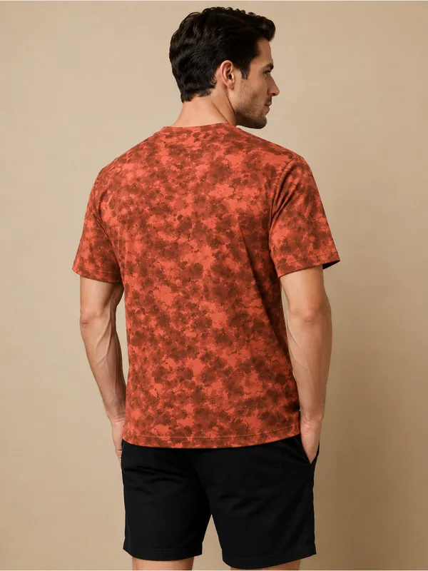 Orange_Tie-Dye_Oversized_T-Shirt_For_Men