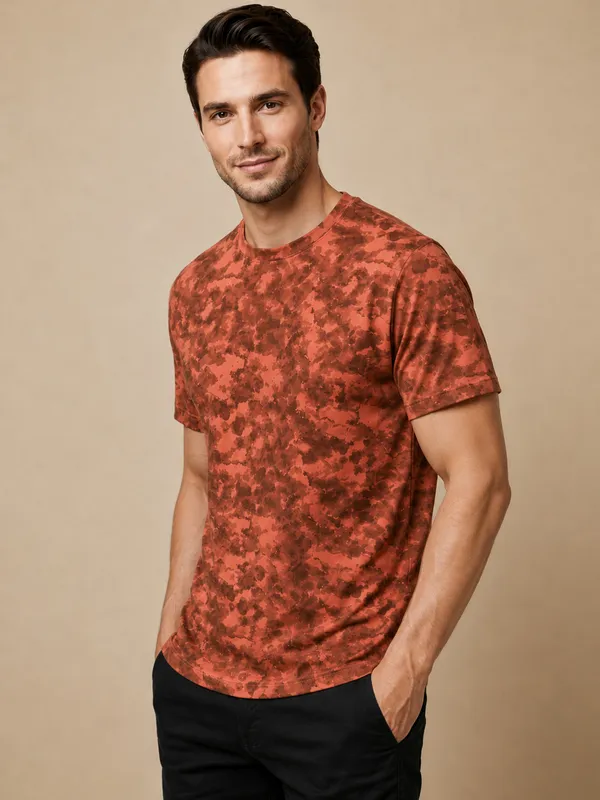 Orange_Tie-Dye_Oversized_T-Shirt_For_Men