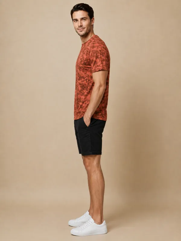 Orange_Tie-Dye_Oversized_T-Shirt_For_Men