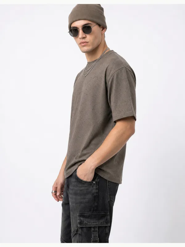 Charcoal_Marble_Vein_Oversized_Round_Neck_T-Shirt_For_Men