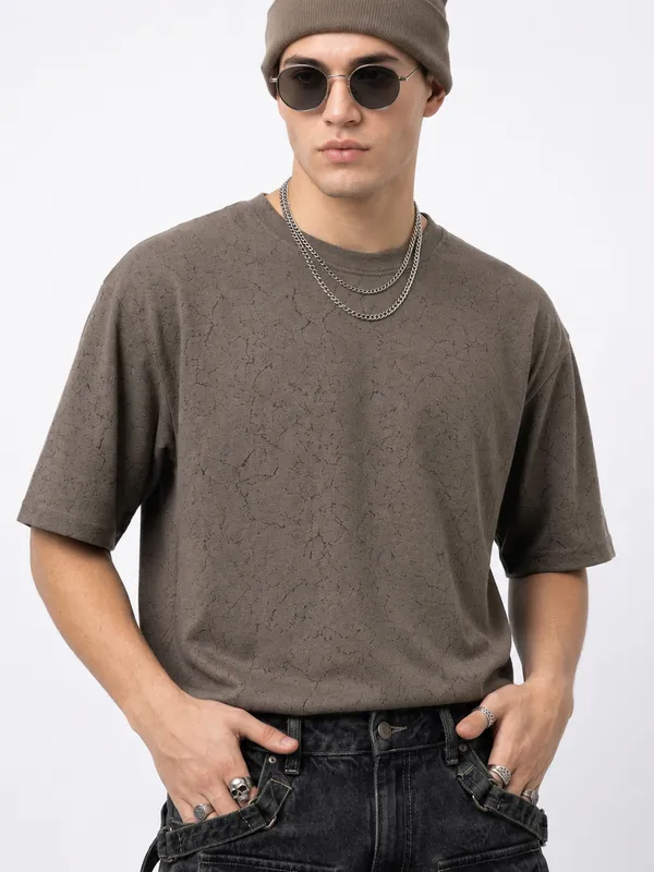 Charcoal_Marble_Vein_Oversized_Round_Neck_T-Shirt_For_Men