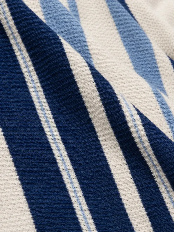 Multicolor_Heritage_Striped_Knit_Polo_With_Zip_T-Shirt_For_Men