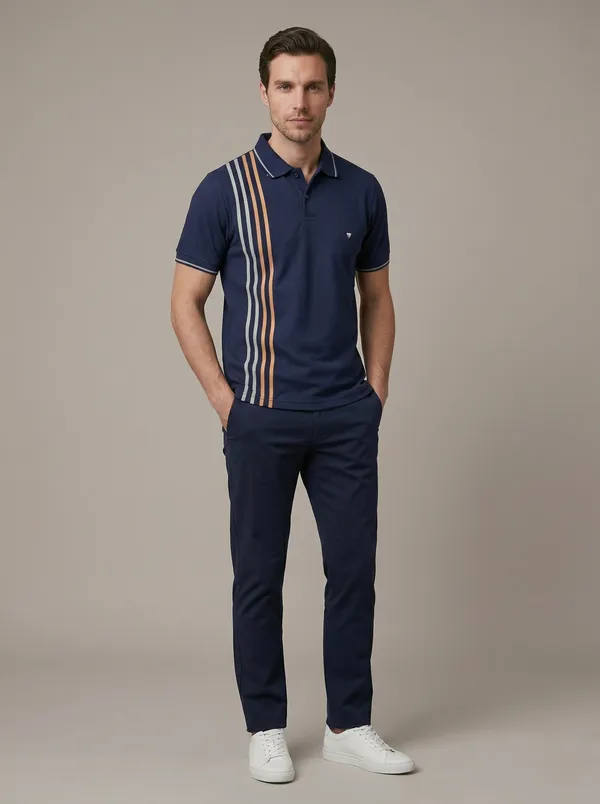 Navy_Blue_Edge_Line_Weave_Striped_Polo_T-Shirt_For_Men