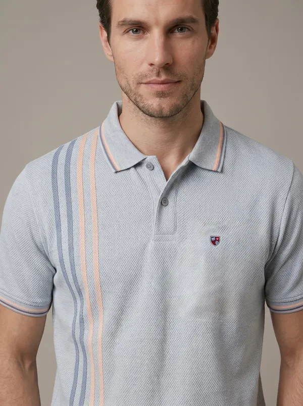Baby_Blue_Edge_Line_Weave_Striped_Polo_T-Shirt_For_Men
