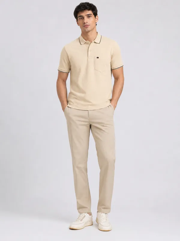 Beige_Roman_Knit_Tipped_Polo_T-Shirt