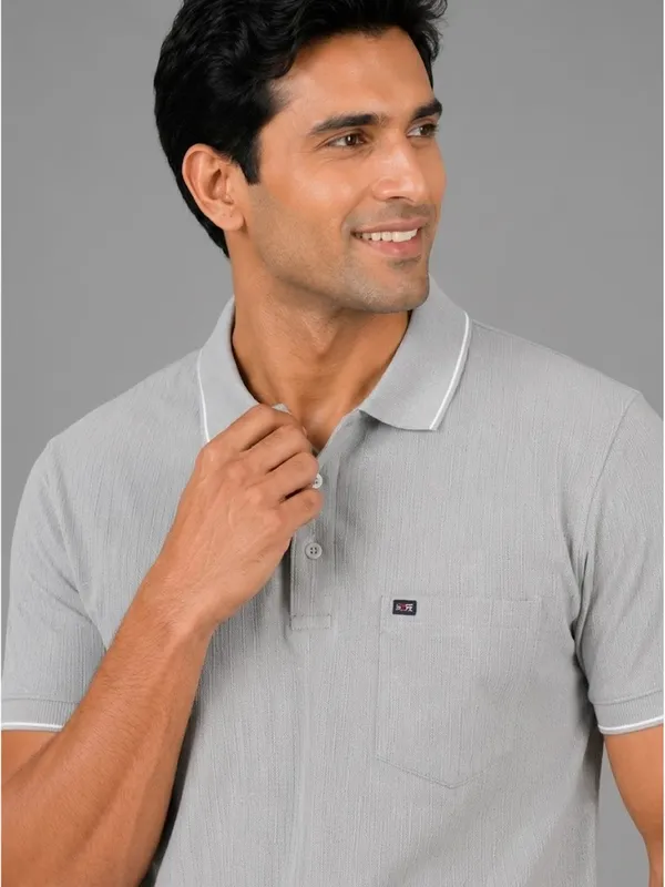 Light_Grey_Cotton_Jacquard_Tipped_Polo_T-Shirt_For_Men