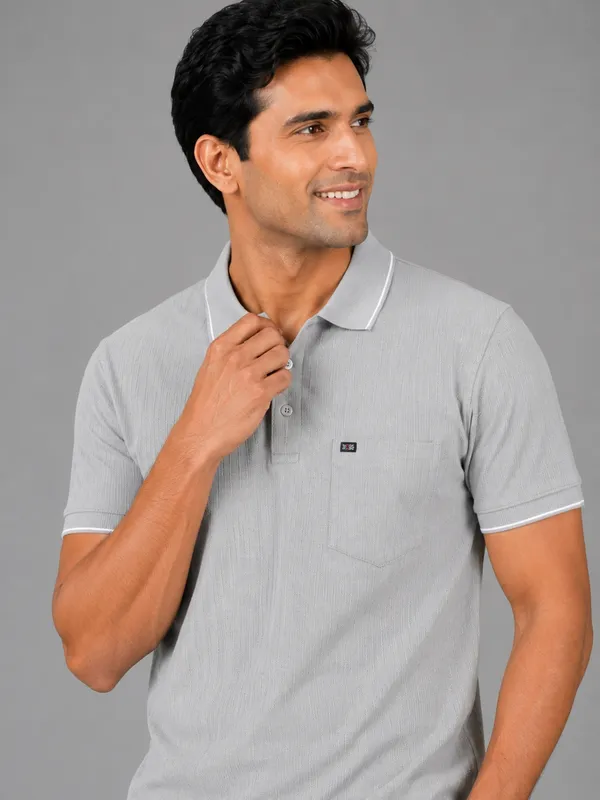 Light_Grey_Cotton_Jacquard_Tipped_Polo_T-Shirt_For_Men