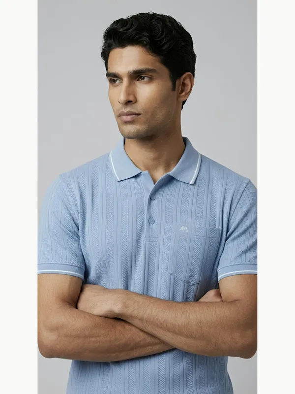 Sky_Blue_Cotton_Jacquard_Tipped_Polo_T-Shirt_For_Men