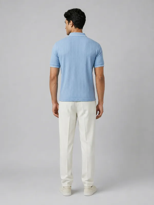 Sky_Blue_Cotton_Jacquard_Tipped_Polo_T-Shirt_For_Men