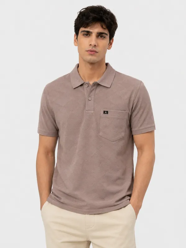 Brown_Diamond_Jacquard_Polo_T-Shirt