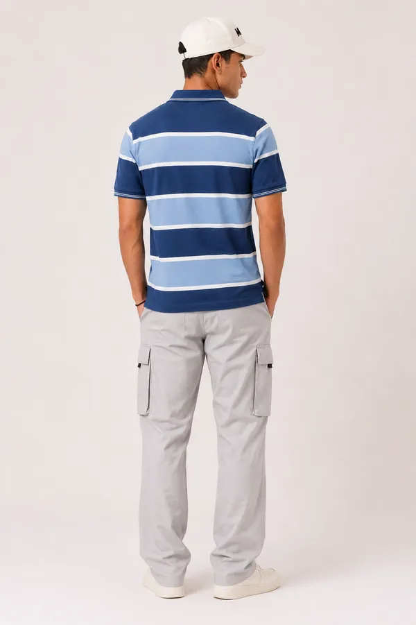 Blue_Multi_Striped_Polo_T-Shirt_For_Men