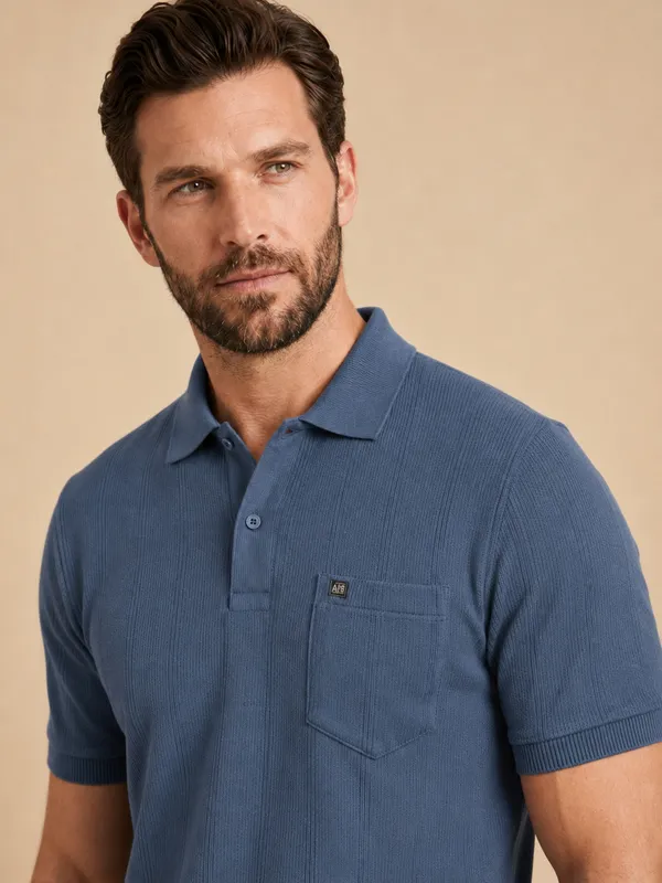 Blue_Selection_Knit_Collar_T-Shirt_For_Men