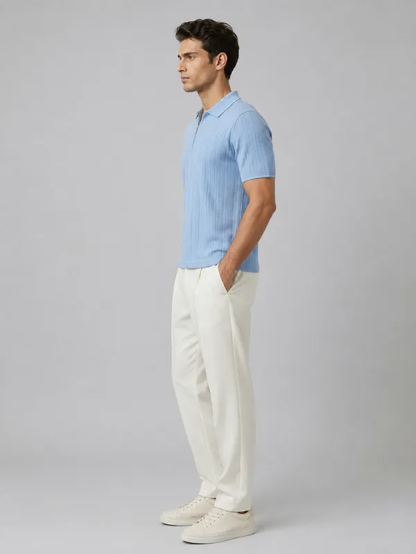 Blue_Pillar_Jacquard_Zipper_Polo_T-Shirt