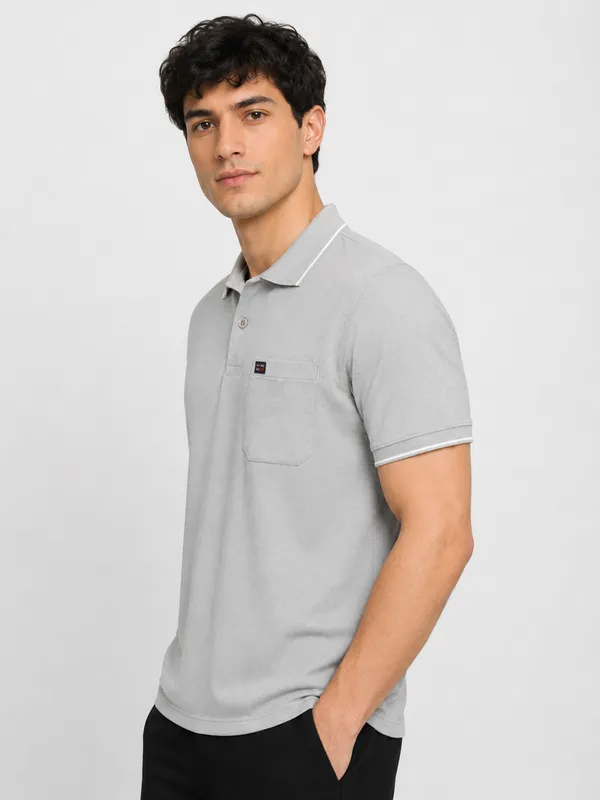 Grey_Roman_Knit_Tipped_Polo_T-Shirt