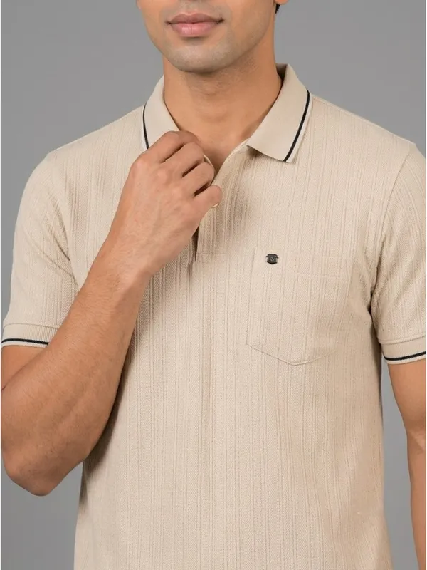 Yellow_Cotton_Jacquard_Tipped_Polo_T-Shirt_For_Men