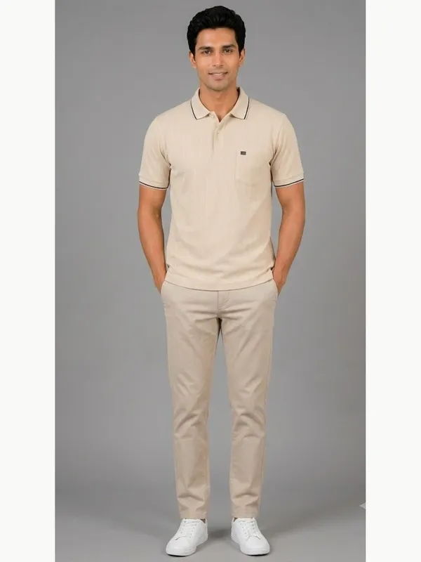 Yellow_Cotton_Jacquard_Tipped_Polo_T-Shirt_For_Men