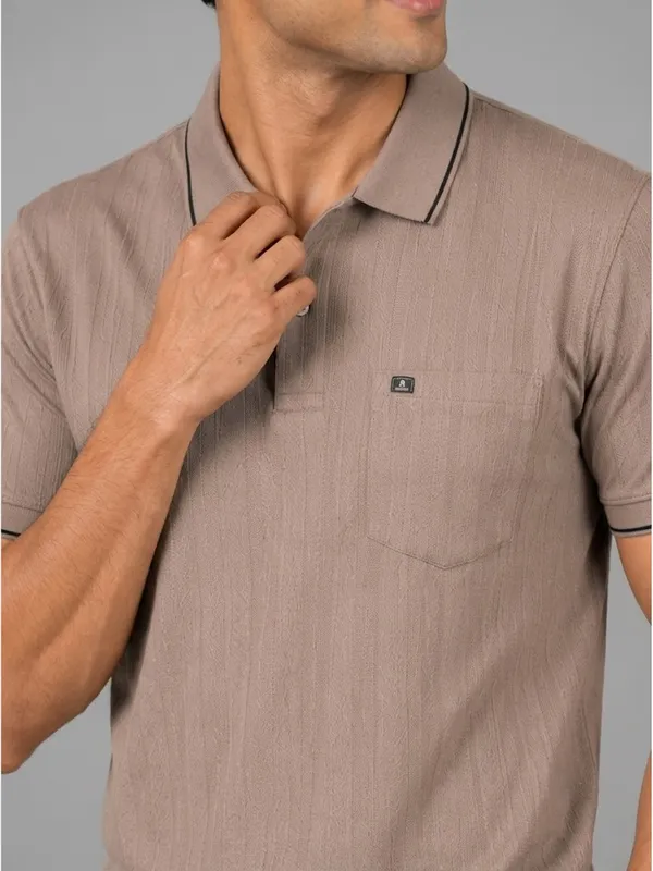 Ash_Brown_Cotton_Jacquard_Tipped_Polo_T-Shirt_For_Men