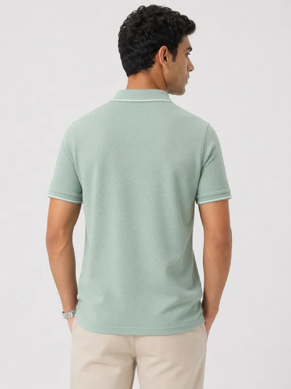 Sea_Green_Roman_Knit_Tipped_Polo_T-Shirt