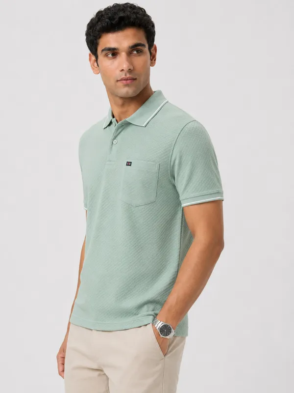 Sea_Green_Roman_Knit_Tipped_Polo_T-Shirt