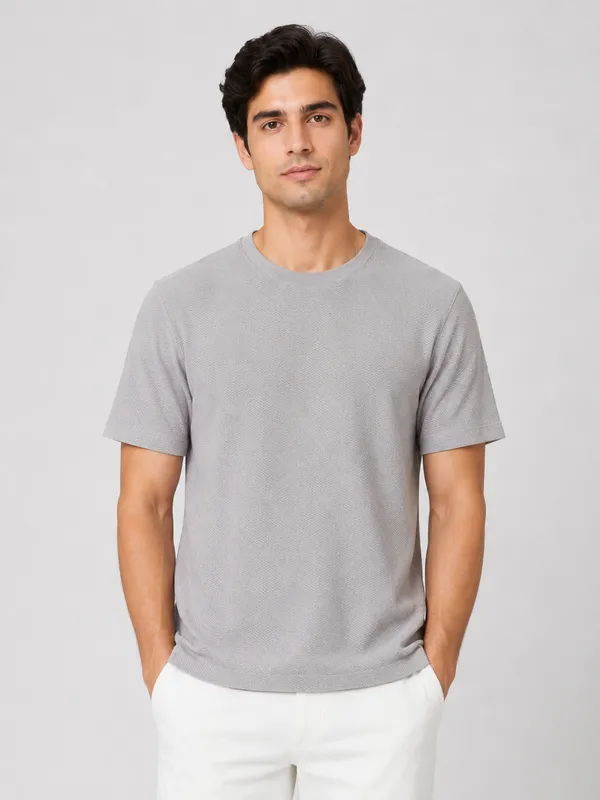 Grey_Diamond_Jacquard_Round_Neck_T-Shirt