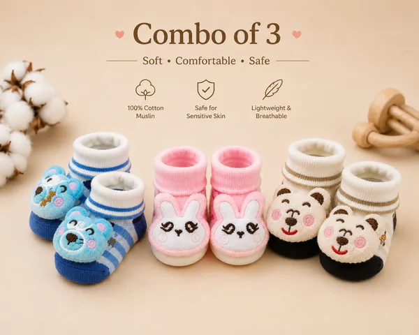 Baby_Cotton_Rich_3D_Cartoon_Bootie_Socks_Set_(Combo_Pack_of_any_3)_|_Soft_Cushioned_Fabric_with_Non-Slip_Sole_|_Stretchable_Warm_Comfort_Fit_Socks_for_Unisex_Babies