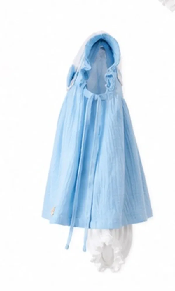 Blue_Muslin_Cotton_Baby_Frock_for_Girls_-Round_Neck_ruffle_Sleeve_Dress_with_bow