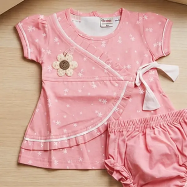 Pink_Pure_Cotton_Casual_Printed_Frock_&_panty_Set_for_baby_girl_size_0