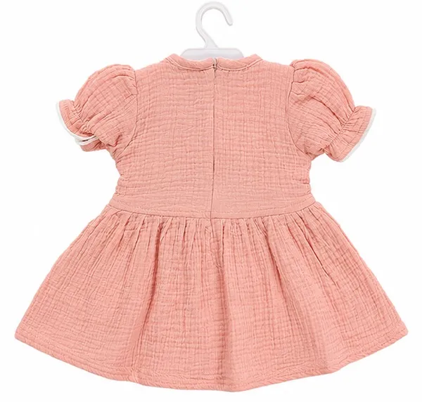 Muslin_Cotton_Baby_Frock__with_Leggings_Set_for_Girls_-Round_Neck_Short_Sleeve_Dress