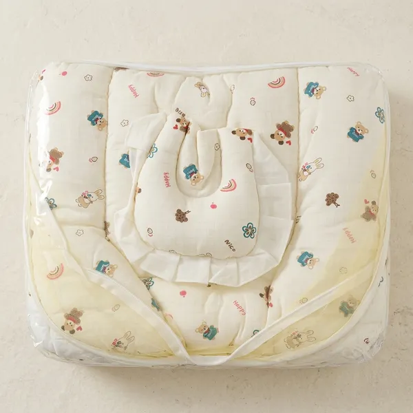 Yellow_Cotton_Premium_Sleeping_Bag_For_Babies