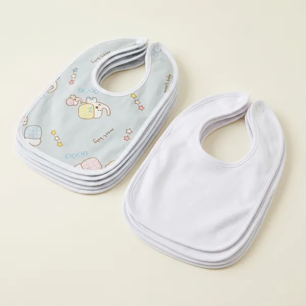 Fast_dry_Bibs_Combo_set_of_5_|_Baby_bibs_for_0_to_12_months_|_Waterproof_Spill_Resistant_Bibs_|_Soft_cotton_bib_|_Infant_Apron_Set_of_5
