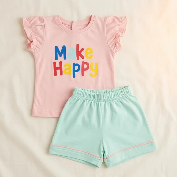 Pink_Cotton_Premium_T-Shirt_And_Shorts_Set_For_Babies_(Set_Of_2)