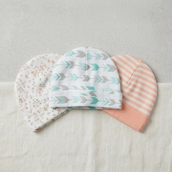 Newborn_Baby_Caps__100%_Cotton,_Soft_Caps_for_Babies_(0-6_Months)__Stylish_&_Comfortable_Baby_(Combo_Set_of_3))