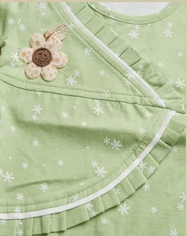Green/Blue_Pure_Cotton_Casual_Printed_Frock_&_panty_Set_for_baby_girl_size_0