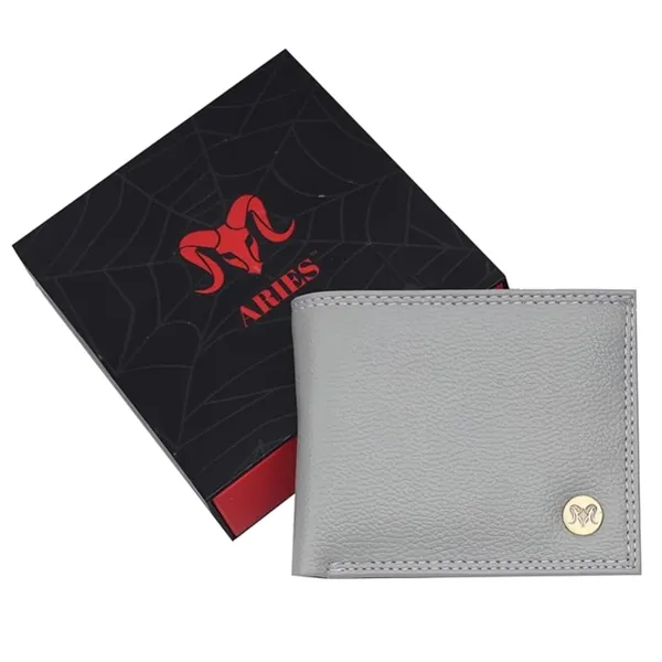 Aries_Vegan_Leather_Men_Wallet_Grey
